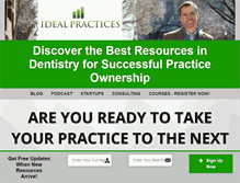Tablet Screenshot of idealpractices.com